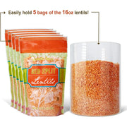 Airtight Glass Storage Jars with Bamboo Lids