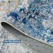 Large Modern Abstract Soft Area Rug for Living Room