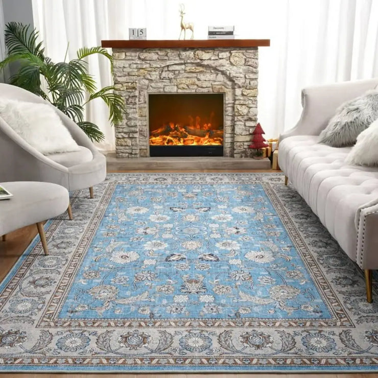 Lochas Vintage Floral Soft Area Rug for Home