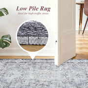 Large Vintage Floral Accent Area Rug for Home