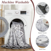 Large Vintage Floral Accent Area Rug for Home