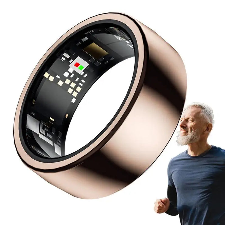 Smart Ring Heart Rate Monitor IP68 Waterproof Fitness Tracker