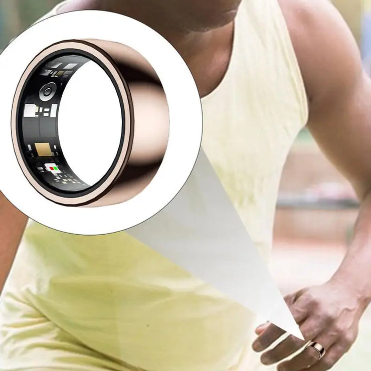 Smart Ring Heart Rate Monitor IP68 Waterproof Fitness Tracker