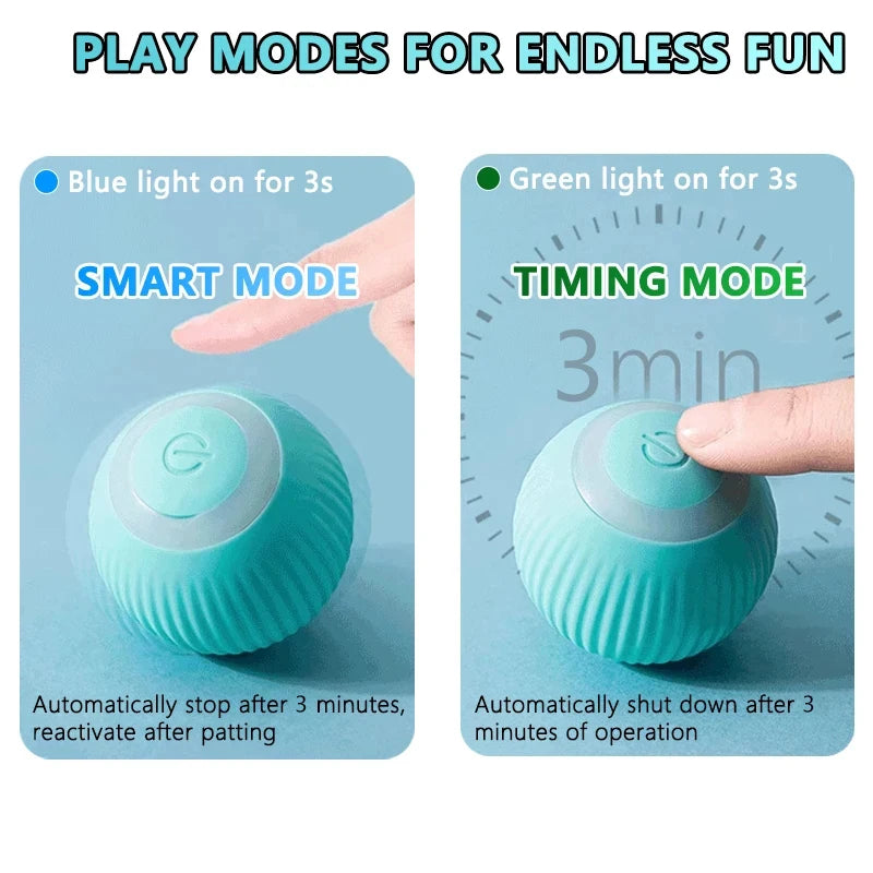 Smart Rolling Interactive Cat Toy - Indoor Electronic Magic Ball