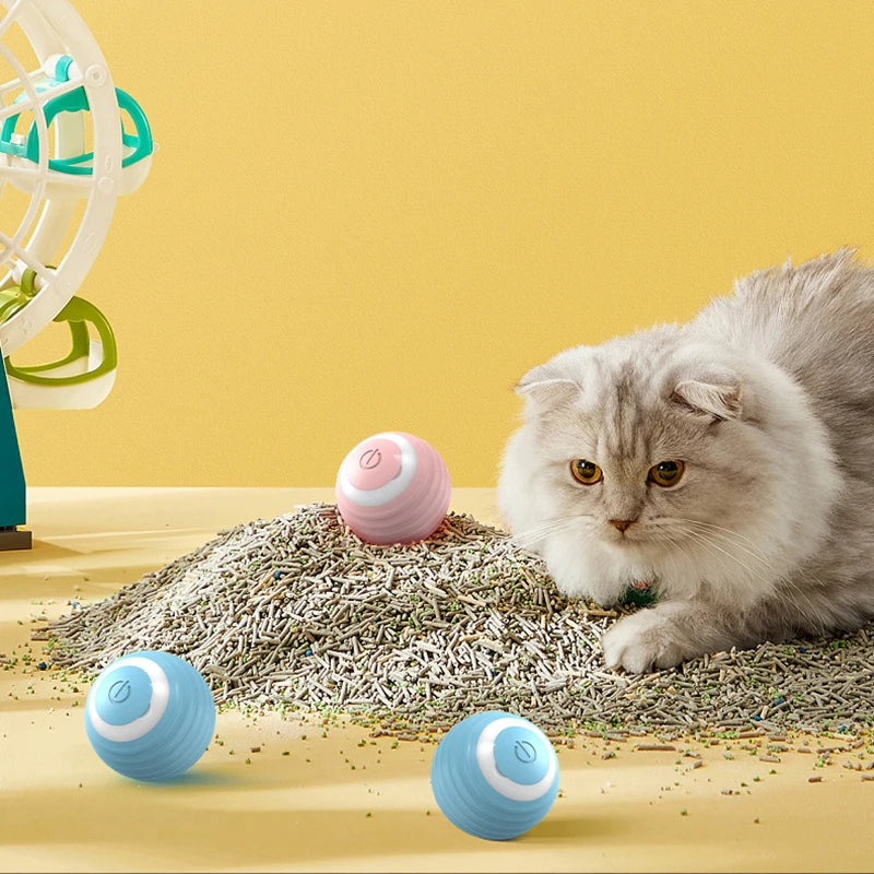 Smart Rolling Interactive Cat Toy - Indoor Electronic Magic Ball