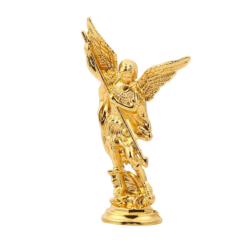 Saint Michael Archangel Statue: Zinc Alloy Craft for Home