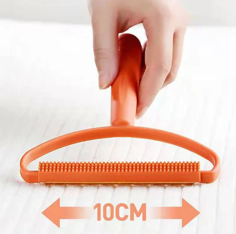 Double-Sided Lint Remover & Pet Hair Brush - Portable Manual Fabric Shaver for Clothes & Carpets