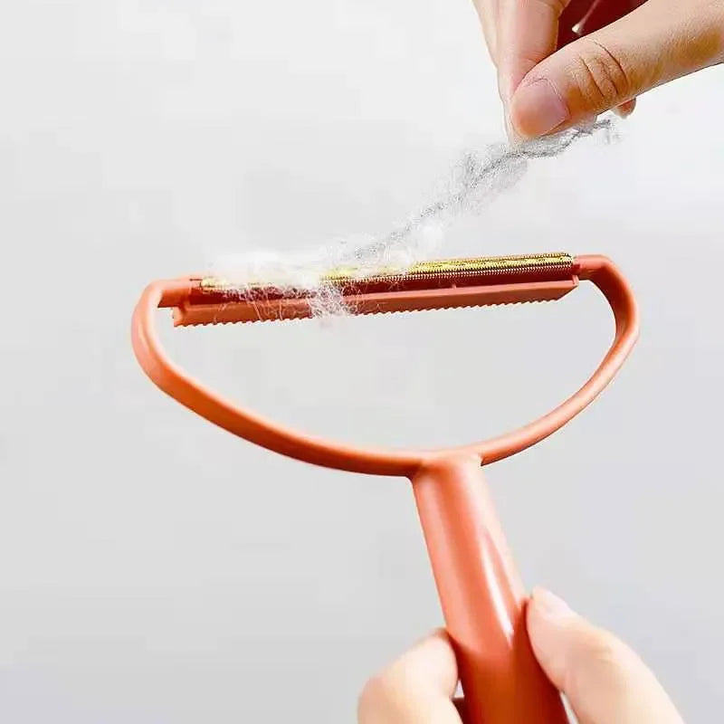 Double-Sided Lint Remover & Pet Hair Brush - Portable Manual Fabric Shaver for Clothes & Carpets