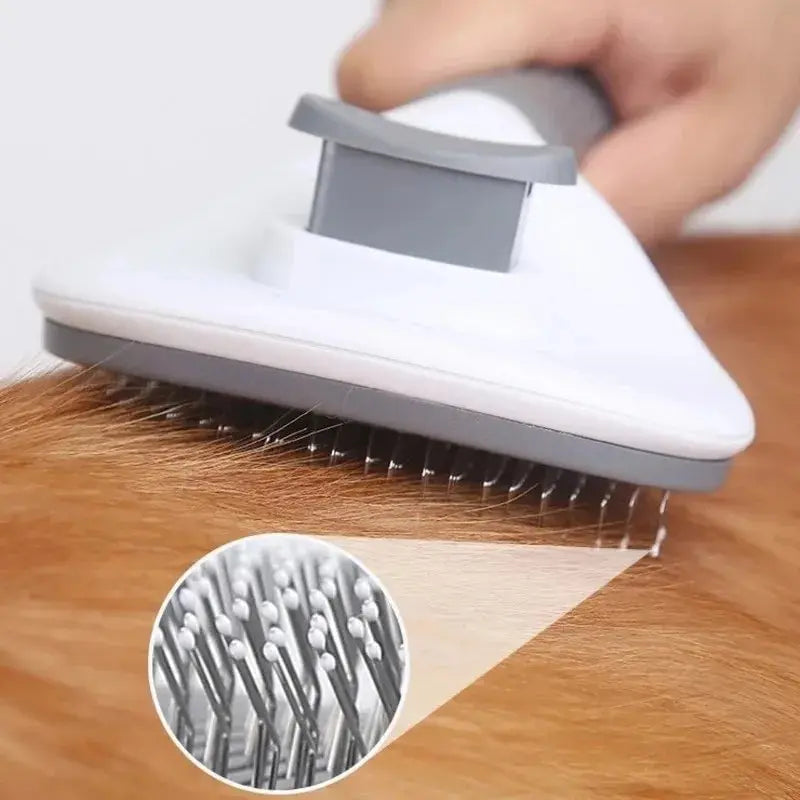 Self-Cleaning Pet Hair Remover Brush - Grooming Tool for Dogs & Cats