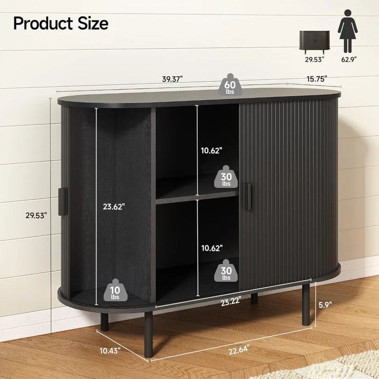 Modern Sideboard Buffet Cabinet with Adjustable Shelf