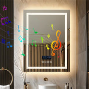 Smart LED Bathroom Mirror with Bluetooth Speaker
