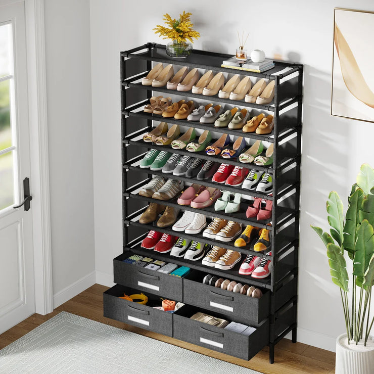 Tribesigns 10 Tier Vertical Shoe Rack Organizer