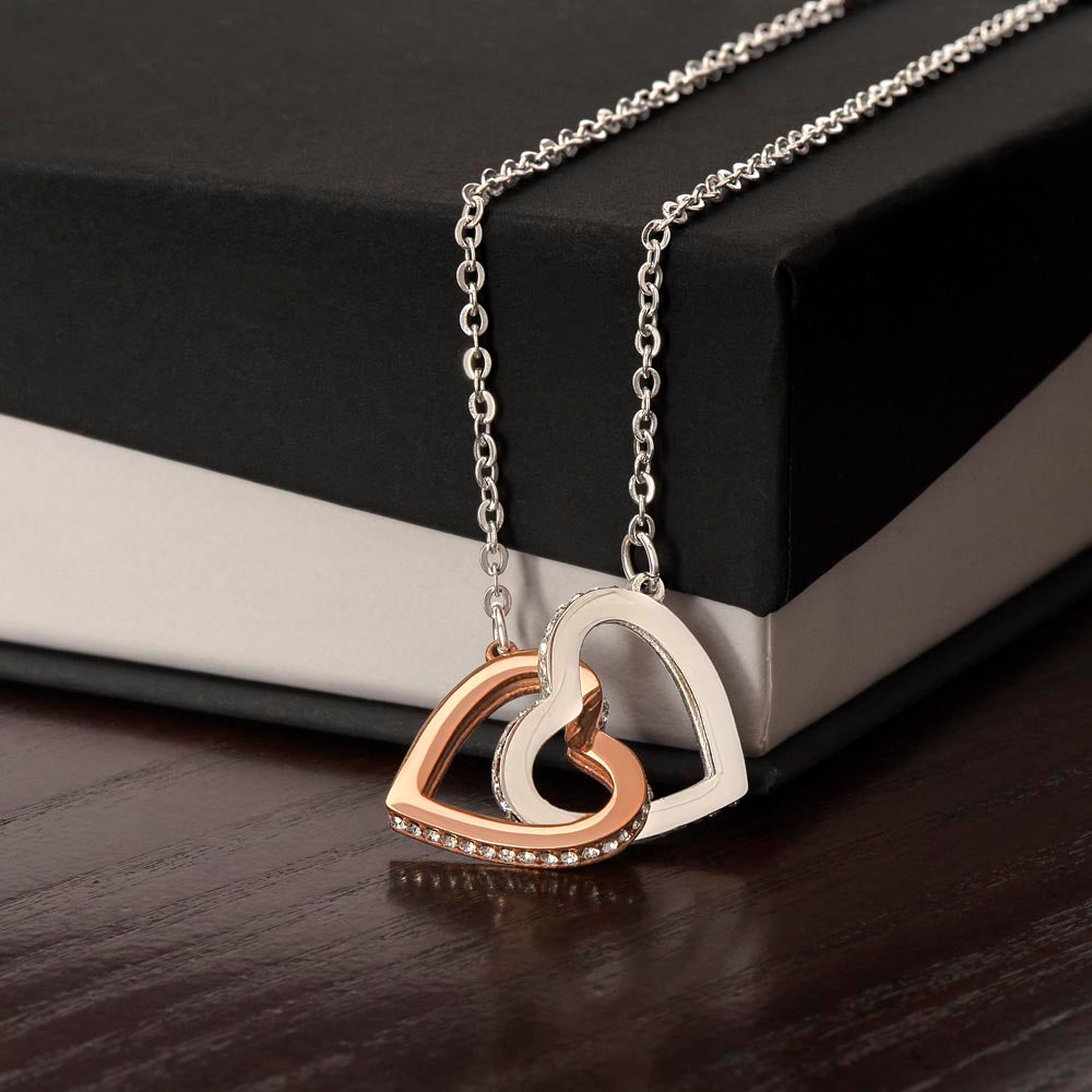 Interlocking Hearts Necklace - A Symbol of Eternal Love and Elegance