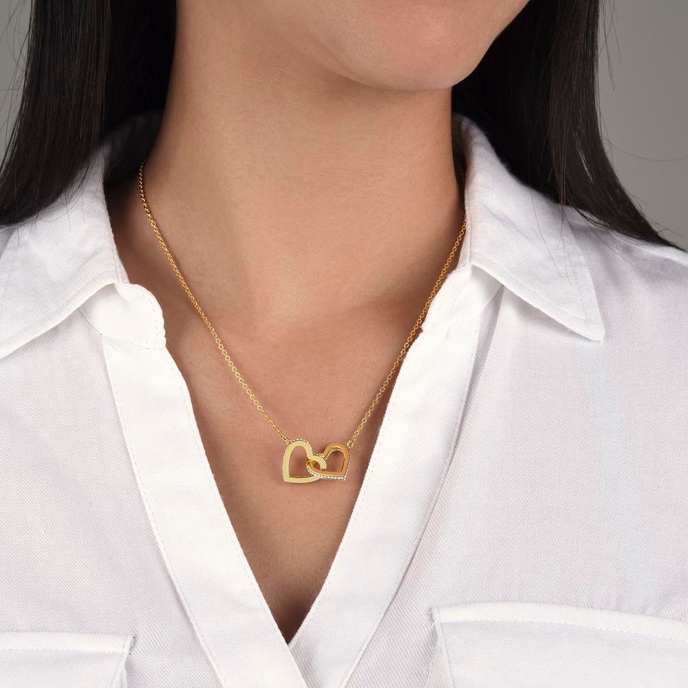 Interlocking Hearts Necklace - A Symbol of Eternal Love and Elegance