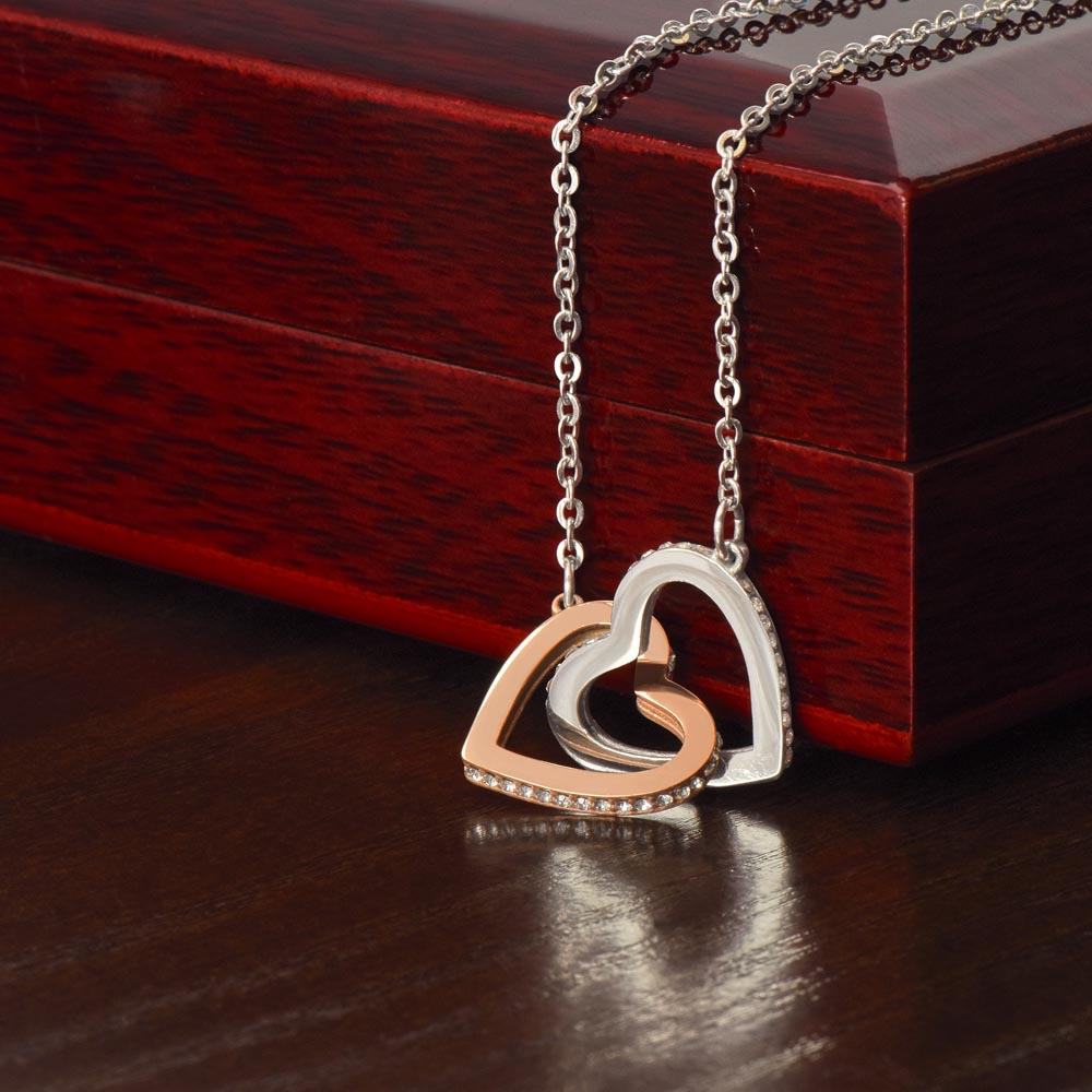 Interlocking Hearts Necklace - A Symbol of Eternal Love and Elegance