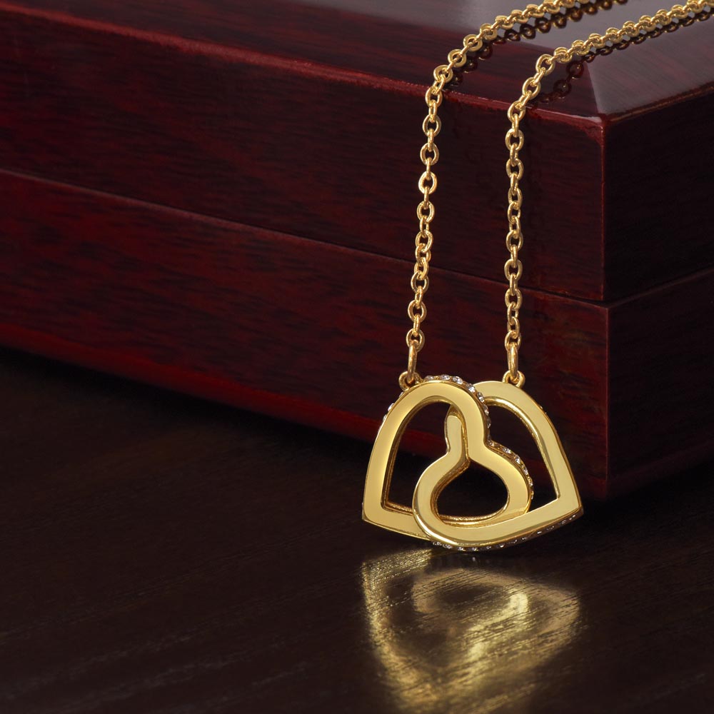 Interlocking Hearts Necklace - A Symbol of Eternal Love and Elegance